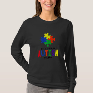 Frauen Puzzle-Teile Stolz auf Autismus Oma Familie T-Shirt
