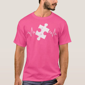 Frauen-Puzzleteil-Herzschlag - Puzzler Pul T-Shirt
