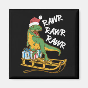 Frauen Rawr Rawr Rawr Lustiges Weihnachten Dino Sc Magnet