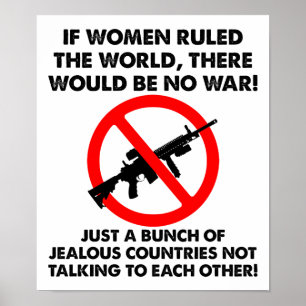 Frauen regieren die Welt Lustiges Poster