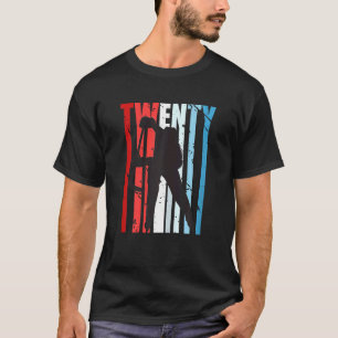 Frauen Retro Frauen 20. Eishockey Geburtstagsparen T-Shirt