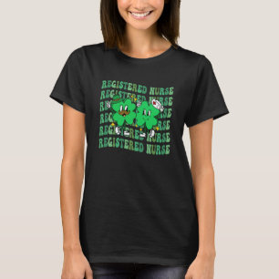 Frauen Retro Groovy RN Diplomierte Krankenschweste T-Shirt