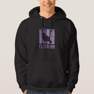 Frauen Retro Hühner Flüstern Bauer Lila Küken Hoodie