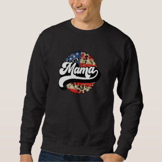 Frauen Retro Mama & Mini Mommy und ich Matching ou Sweatshirt