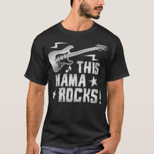 Frauen Retro Rock und Roll Gitarre diese Mama Rock T-Shirt