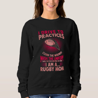 Frauen riechen Angst, fühlen Stolz Rugby-Mama Sweatshirt