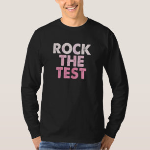 Frauen rocken die Teststudentin Retro Vintag T-Shirt