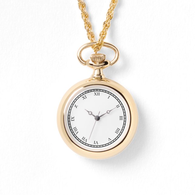 Frauen römische Zahlen Wraparound Gold Watch Own Armbanduhr (Vorderseite)