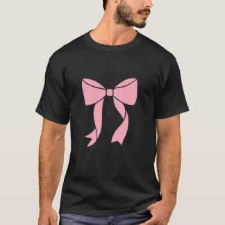 Frauen Rosa Coquette Bow Coquette Style Coquette T-Shirt
