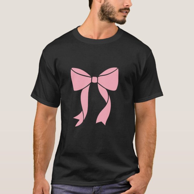 Frauen Rosa Coquette Bow Coquette Style Coquette T-Shirt (Vorderseite)
