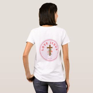 Frauen Rosa Jesus T-Shirt