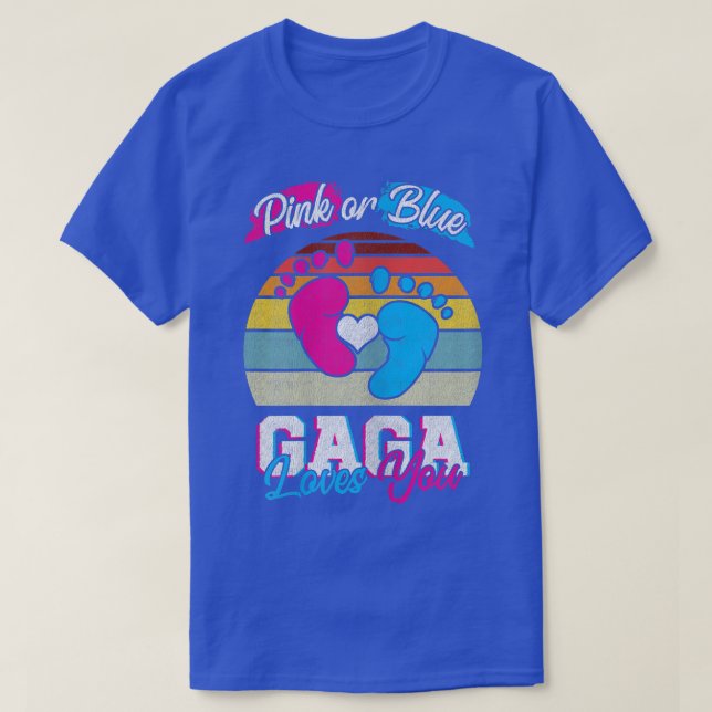 Frauen Rosa oder blaue Gaga Lieben Sie Geschlecht  T-Shirt (Design vorne)