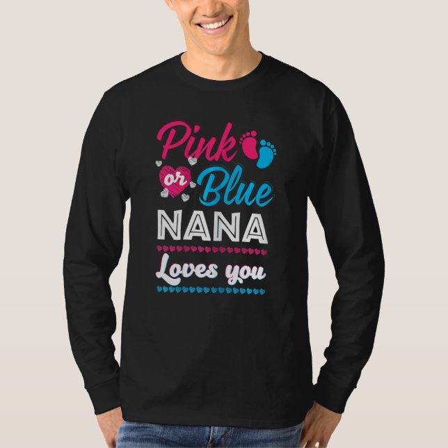 Frauen rosa oder blaue Nana-Lieben, die Sie Geschl T-Shirt (Vorderseite)