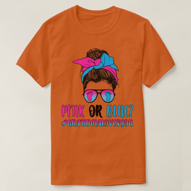 Frauen Rosa oder blaue Oma Lieben, die Sie Geschle T-Shirt (Design vorne)