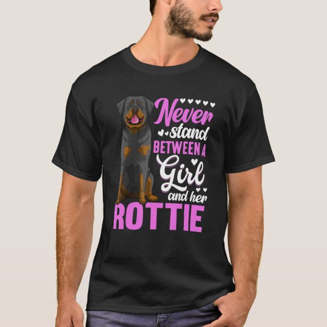 Frauen Rottweiler Dog Apparel Rottie Eigentümer T-Shirt (Vorderseite)
