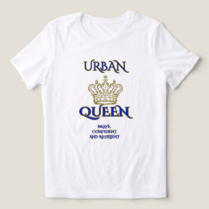 FRAUEN ROYAL BLAU WEISS BLEIB MUTIG STÄDTISCH Tri-Blend SHIRT
