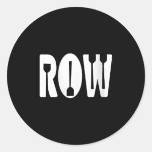 Frauen Ruderpaddel Minimalistische Crew Team Enthu Runder Aufkleber