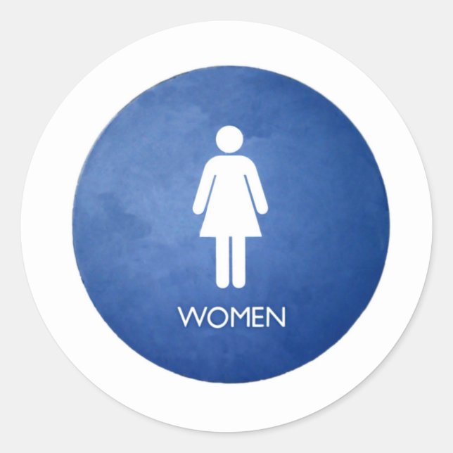 Frauen Runder Aufkleber (Vorderseite)