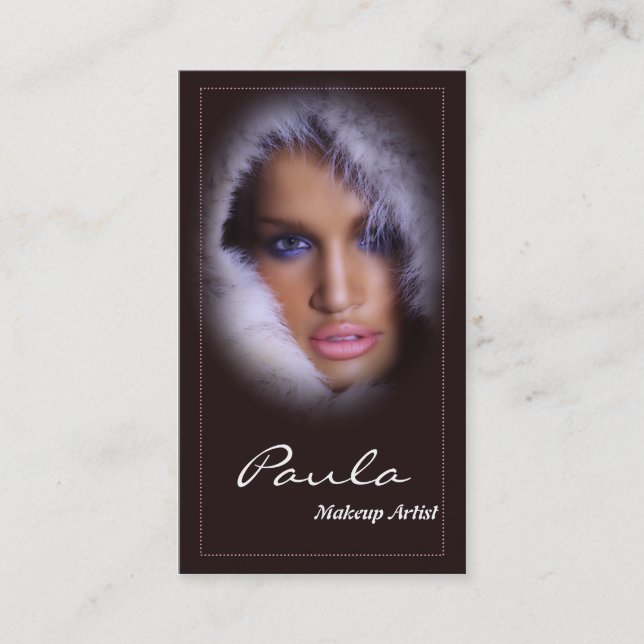 Frauen-Salon-/Make-up/Schönheits-Visitenkarten Visitenkarte (Vorderseite)