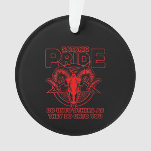 Frauen Satanic Pride Satanismus Pagan Ziege Satan Ornament
