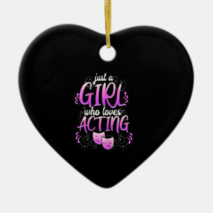 Frauen Schauspielerin Girl Schauspiel Broadway Mus Keramik Ornament