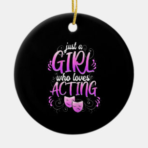 Frauen Schauspielerin Girl Schauspiel Broadway Mus Keramik Ornament