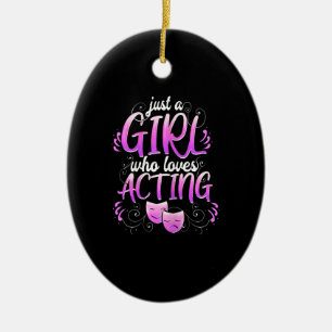 Frauen Schauspielerin Girl Schauspiel Broadway Mus Keramik Ornament