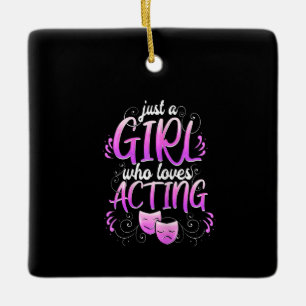 Frauen Schauspielerin Girl Schauspiel Broadway Mus Keramikornament