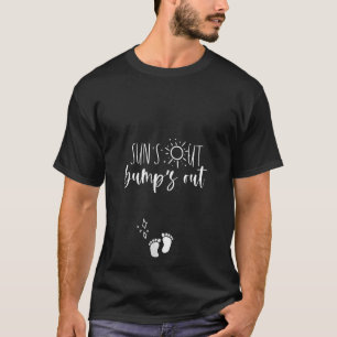 Frauen schießen aus, während die Sommerschwangersc T-Shirt