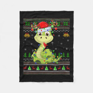 Frauen-Schlange-hässliche-Weihnachts-Pullover-Rent Fleecedecke