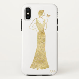 *~* Frauen-Schmetterlings-Kunst-Deko Nouveau Case-Mate iPhone Hülle