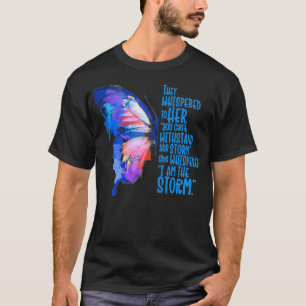 Frauen, Schmetterlingstee, ich bin der Sturm, Insp T-Shirt