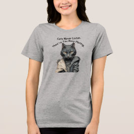 Frauen Schriftsteller Cat T Shirt