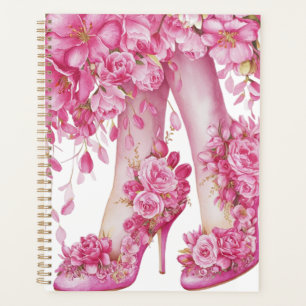 Frauen Schuhe mit Blume Planer