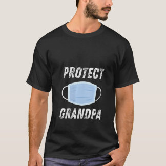 Frauen schützen Opa-Gesicht Maske soziale Distanct T-Shirt