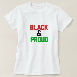 Frauen schwarz und stolz T-Shirt