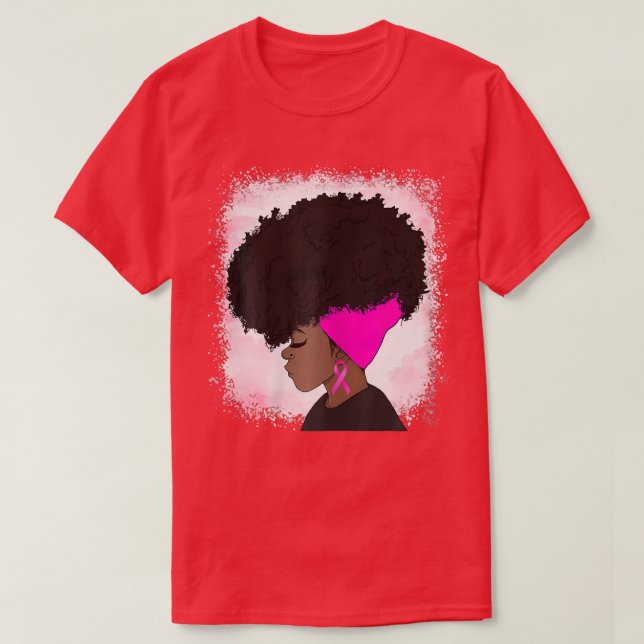 Frauen Schwarze Frauen Brustkrebs Bewusstsein Afri T-Shirt (Design vorne)