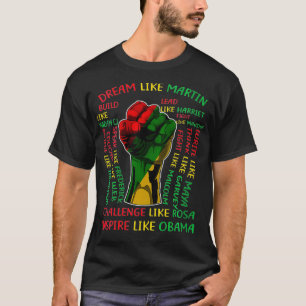 Frauen Schwarze Geschichte Monat Inspiration Führe T-Shirt