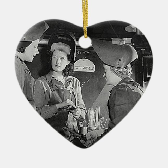 Frauen-Schweißer Keramik Ornament (Vorne)
