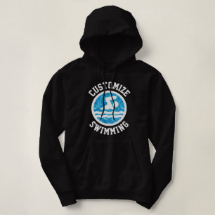 Frauen Schwimmen und Tauchen eigener Teamname / Te Hoodie