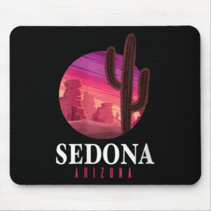 Frauen Sedona Arizona Kaktus Sonnenuntergang Wüste Mousepad