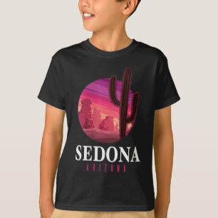 Frauen Sedona Arizona Kaktus Sonnenuntergang Wüste T-Shirt