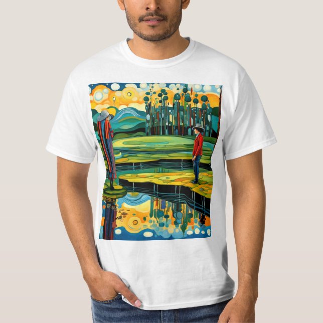 Frauen sehen ihr eigenes Selbst T-Shirt (Vorderseite)