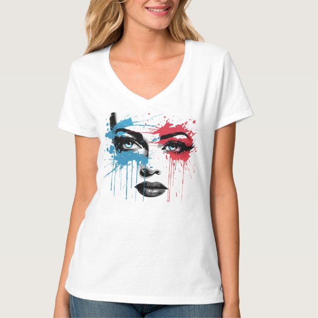 Frauen sehen sich Splint-Farben ausgesetzt T-Shirt (Vorderseite)