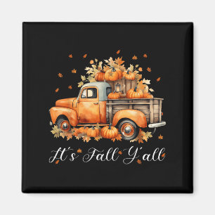 Frauen Sein Herbst Euch Kürbis LKW Herbst Baum Höl Magnet