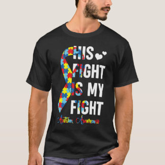 Frauen sein Kampf ist meine Kämpfe Autismus Bewuss T-Shirt