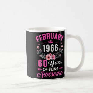 Frauen seit 1966 60 Alt Februar Kaffeetasse
