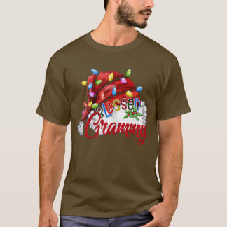 Frauen Selig Grammy Weihnachtsmannmütze Weihnachte T-Shirt