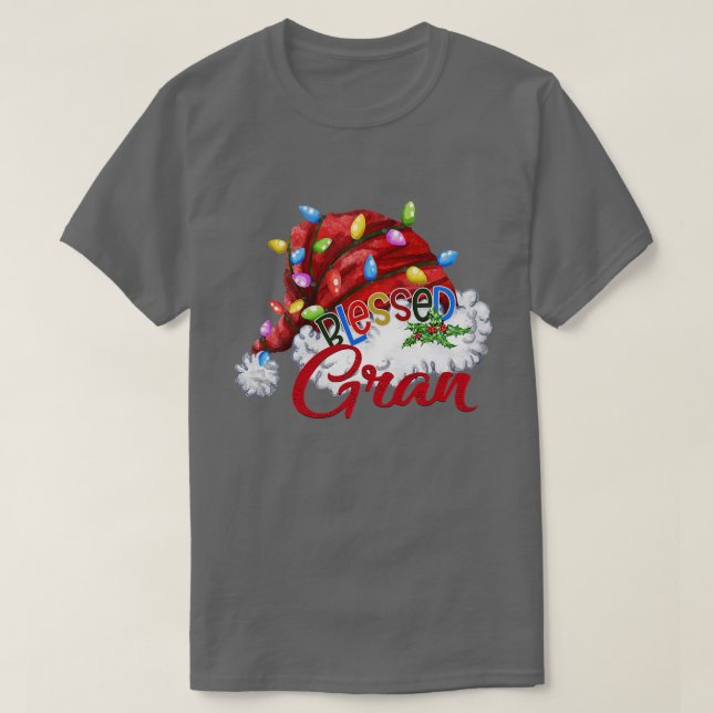 Frauen Selig Gran Weihnachtsmannmütze Xmas Light T-Shirt (Design vorne)