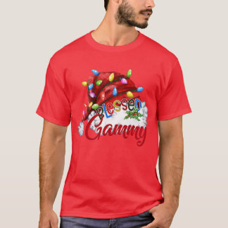Frauen Selige Gammy-Weihnachtsmannmütze Xmas Light T-Shirt